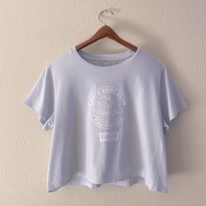 Levi’s Blue California Surf Club Cropped Shirt